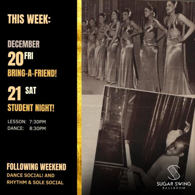 ✨ Upcoming Social Dances ✨

Bring a friend and double the fun on Friday! Enjoy a fabulous 40% off your admissions when you bring someone along - discount applies for both you and your friend! ✨ Students, Saturday is your night! Flash your student ID or registration email and snag a sweet deal—just $12 for both the lesson AND the dance! 🥳

🪩 See you on the dance floor!

#yeglocal #oldstrathcona #whyteave